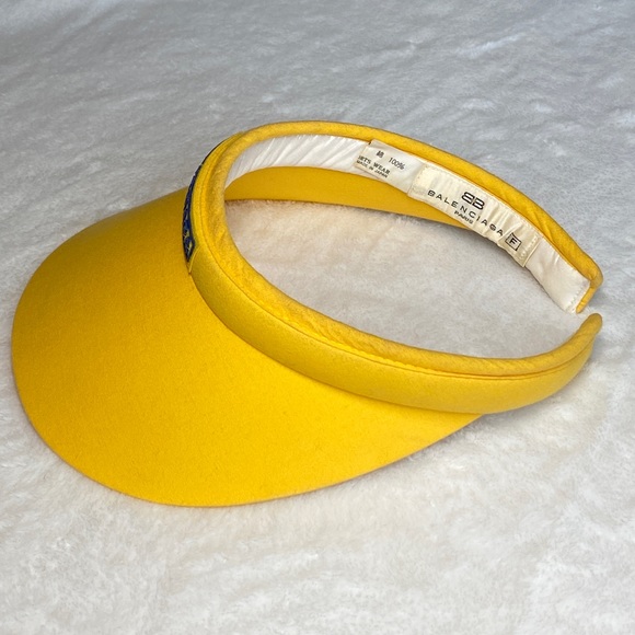 BALENCIAGA Yellow Visor - Authentic - Picture 3 of 6
